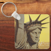 Reisposter voor New York, United Air Lines Sleutelhanger (Voorkant)