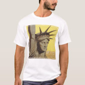 Reisposter voor New York, United Air Lines T-shirt (Voorkant)