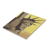 Reisposter voor New York, United Air Lines Tegeltje (Zijkant)