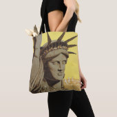 Reisposter voor New York, United Air Lines Tote Bag (Dichtbij)