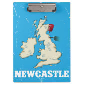  reisposter voor Newcastle Klembord (Voorkant)