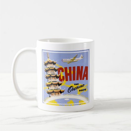 Reisposter voor Northwest Orient Airlines Koffiemok (Links)