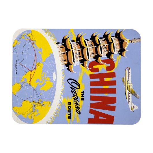 Reisposter voor Northwest Orient Airlines Magneet (Horizontaal)