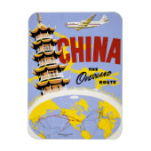 Reisposter voor Northwest Orient Airlines Magneet (Verticaal)