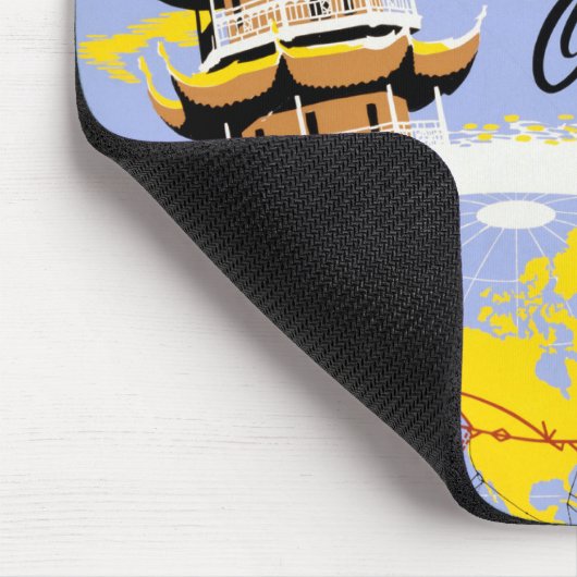 Reisposter voor Northwest Orient Airlines Muismat (Hoek)