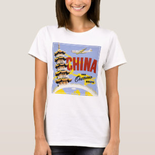 Reisposter voor Northwest Orient Airlines T-shirt