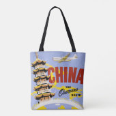 Reisposter voor Northwest Orient Airlines Tote Bag (Achterkant)