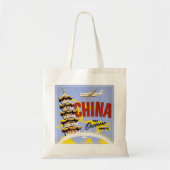 Reisposter voor Northwest Orient Airlines Tote Bag (Voorkant)