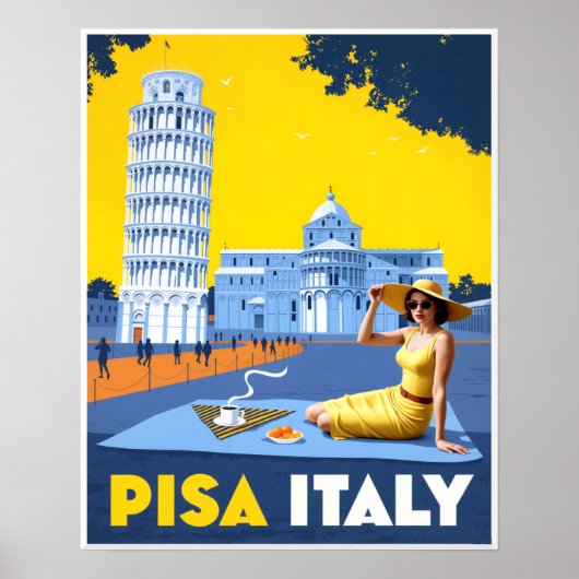 Reisposter voor Pisa, Italië Poster (Voorkant)