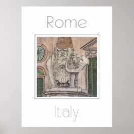 Reisposter voor Rome Italië Poster