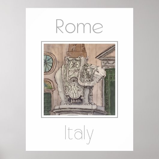 Reisposter voor Rome Italië Poster (Voorkant)