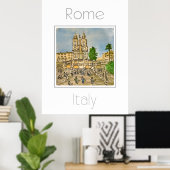 Reisposter voor Rome Italië Poster (Thuiskantoor)