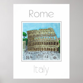 Reisposter voor Rome Italië Poster