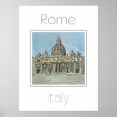 Reisposter voor Rome Italië Poster (Voorkant)