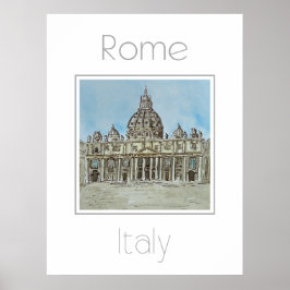 Reisposter voor Rome Italië Poster