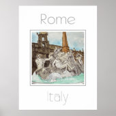 Reisposter voor Rome Italië Poster (Voorkant)