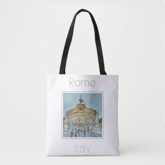 Reisposter voor Rome Italië Tote Bag (Voorkant)