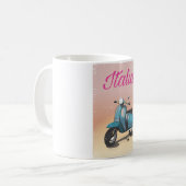 Reisposter voor scooter koffiemok (Voorkant links)