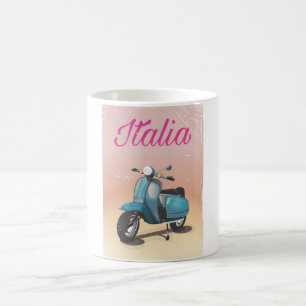 Reisposter voor scooter koffiemok