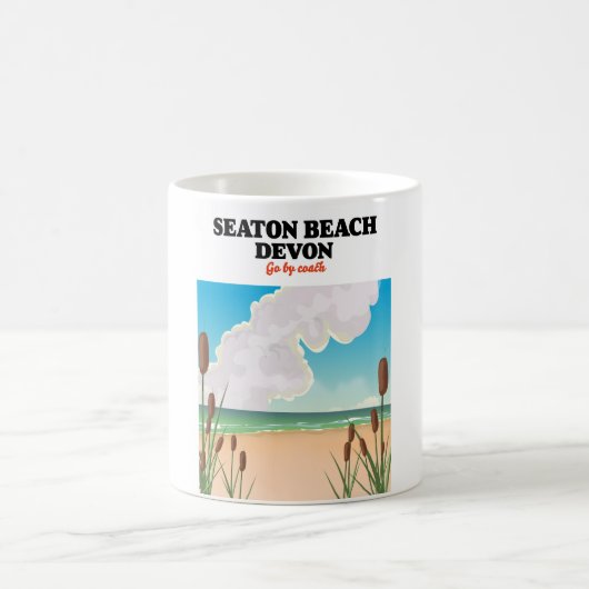 Reisposter voor Seaton Beach Dorset Koffiemok (Center)