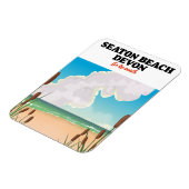 Reisposter voor Seaton Beach Dorset Magneet (Linkerzijde)