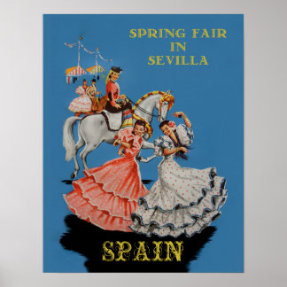 Reisposter voor Sevilla, Spanje Poster