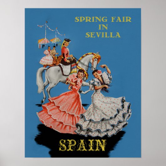 Reisposter voor Sevilla, Spanje Poster (Voorkant)