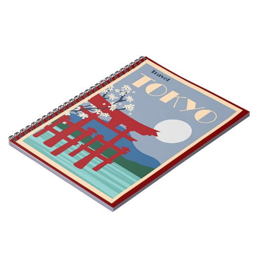 Reisposter voor Tokyo, Japan Notitieboek (Linkerzijde)