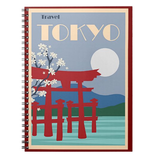 Reisposter voor Tokyo, Japan Notitieboek (Voorkant)