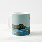 Reisposter voor United Air Lines naar Hawaï Koffiemok (Voorkant links)