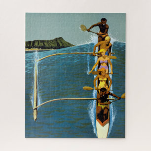 Reisposter voor United Air Lines naar Hawaï Legpuzzel