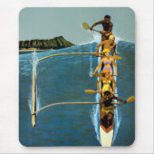 Reisposter voor United Air Lines naar Hawaï Muismat (Voorkant)