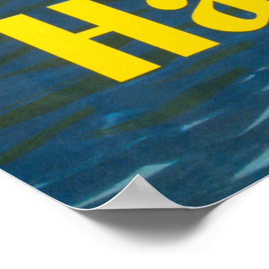 Reisposter voor United Air Lines naar Hawaï Poster (Hoek)