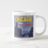 Reisposter voor vluchten van Trans World Airlines Grote Koffiekop (Rechts)