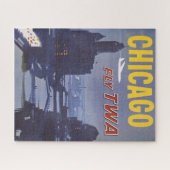 Reisposter voor vluchten van Trans World Airlines Legpuzzel (Horizontaal)