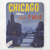 Reisposter voor vluchten van Trans World Airlines Muismat (Voorkant)