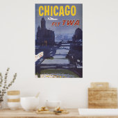 Reisposter voor vluchten van Trans World Airlines Poster (Keuken)