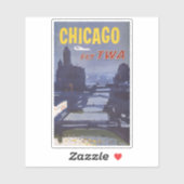Reisposter voor vluchten van Trans World Airlines Sticker (Vel)