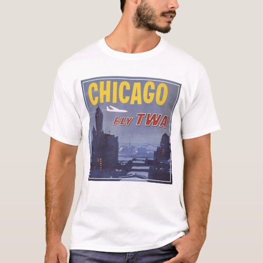 Reisposter voor vluchten van Trans World Airlines T-shirt (Voorkant)