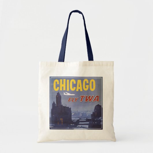 Reisposter voor vluchten van Trans World Airlines Tote Bag (Voorkant)