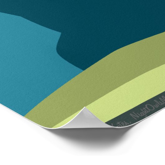 Reisposter voor waskamer poster (Hoek)