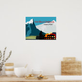 Reisposter voor waskamer poster (Keuken)