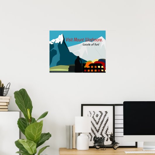 Reisposter voor waskamer poster (Thuiskantoor)