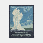 Reisposter voor Yellowstone National Park Fleece Deken (Voorkant)