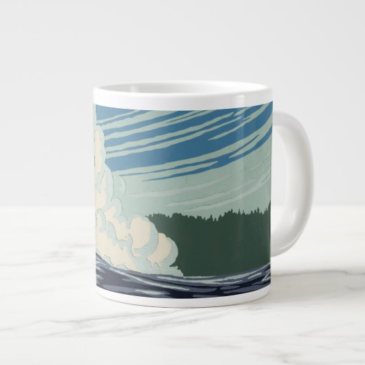 Reisposter voor Yellowstone National Park Grote Koffiekop (Voorkant rechts)