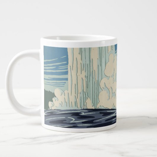 Reisposter voor Yellowstone National Park Grote Koffiekop (Links)
