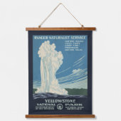 Reisposter voor Yellowstone National Park Hangend Wandkleed (Voorkant)