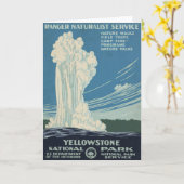 Reisposter voor Yellowstone National Park Kaart (Gele Bloem)