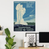 Reisposter voor Yellowstone National Park Poster (Thuiskantoor)