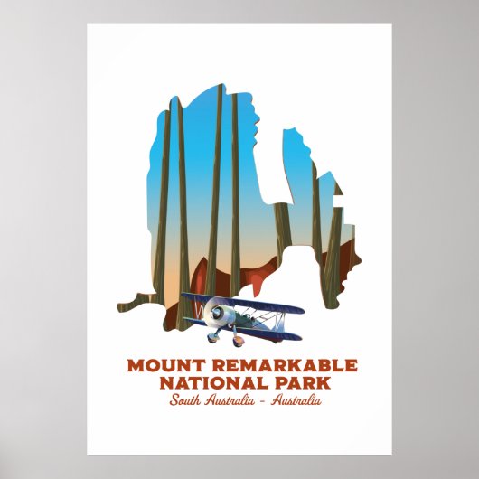 Reisposter voor Zuid-Australië monteren Poster (Voorkant)